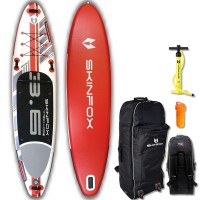 SKINFOX WHALE CARBON-SET (365x82x15) 4-TECH L-CORE SUP paddle board red