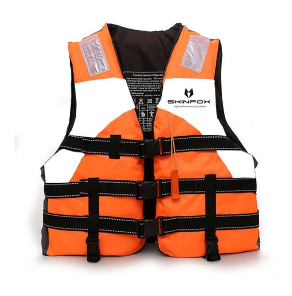 SKINFOX life jacket nylon (S-3XL) orange-white